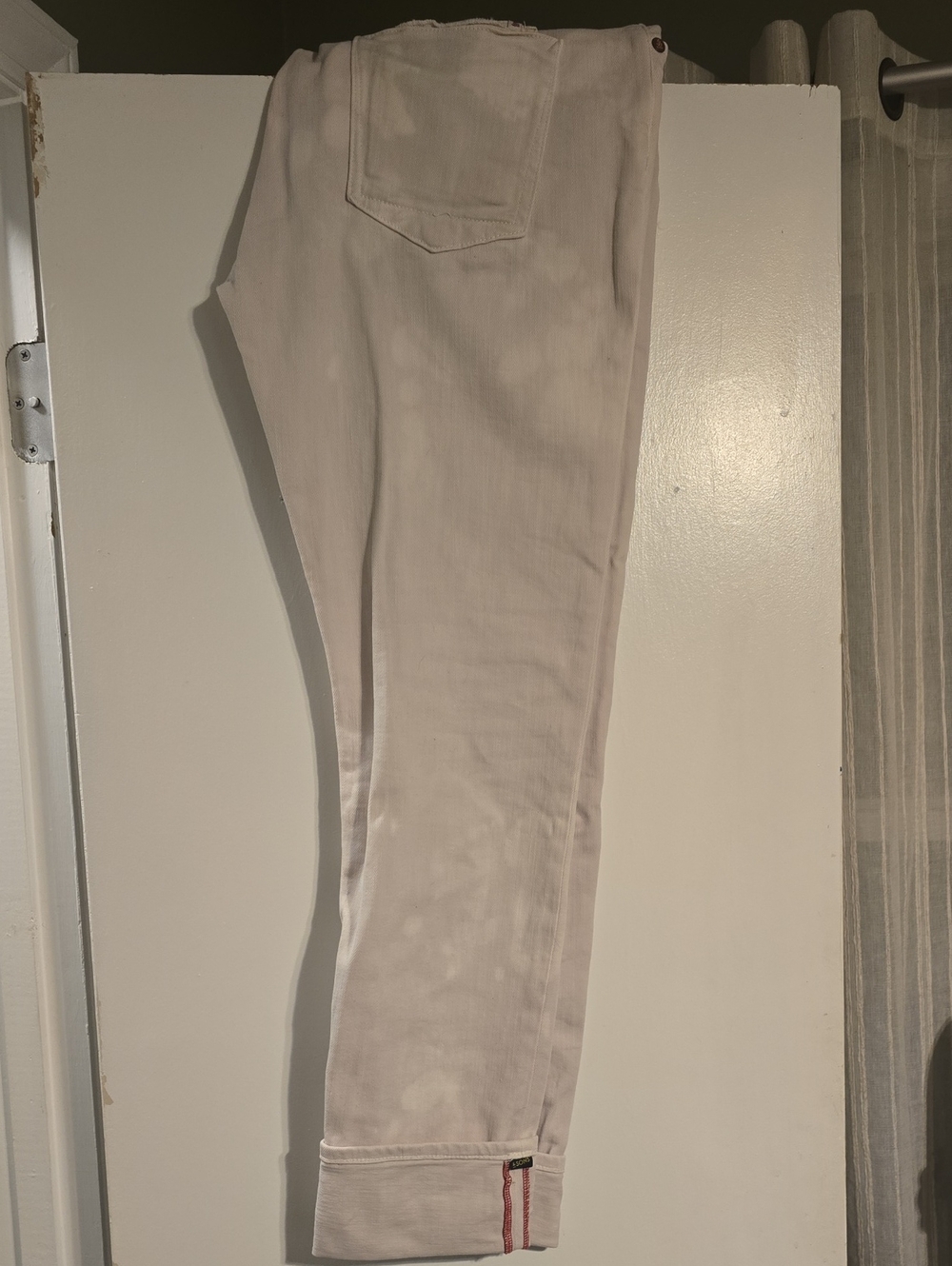 &Sons Brandon White Custom Acid Wash Jeans 34x34